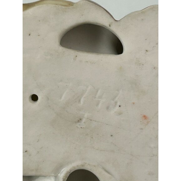 Vintage Ceramic Bulldog & Puppies Figure Brown Dogs Flaw Chipped Ear Home Decor - Picture 10 of 12